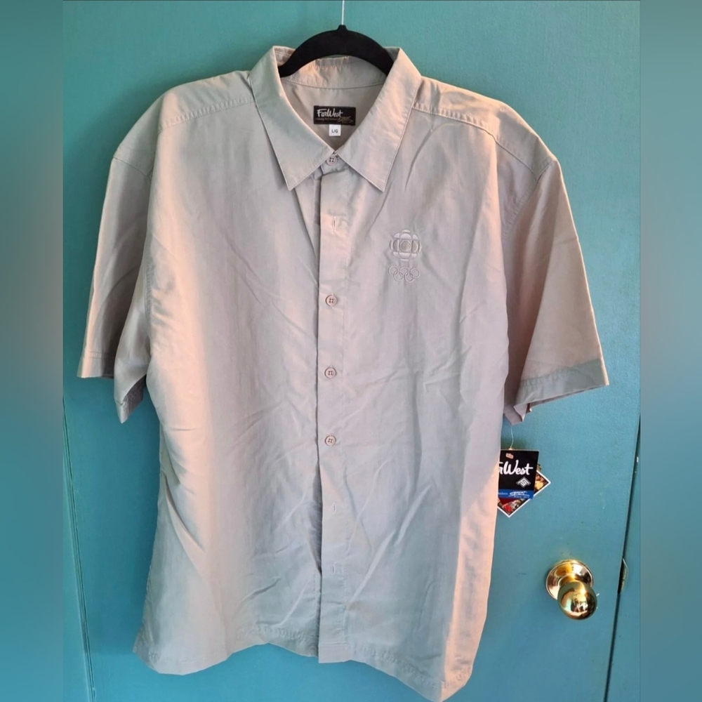 2008 BEIJING Olympics CBC TELEVISION BROACASTERS Short Sleeve MEDIA SHIRT - NWT